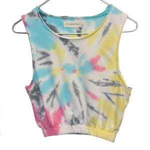 Ocean Drive Rainbow Swirl Tie Dye Cotton Tank Top S